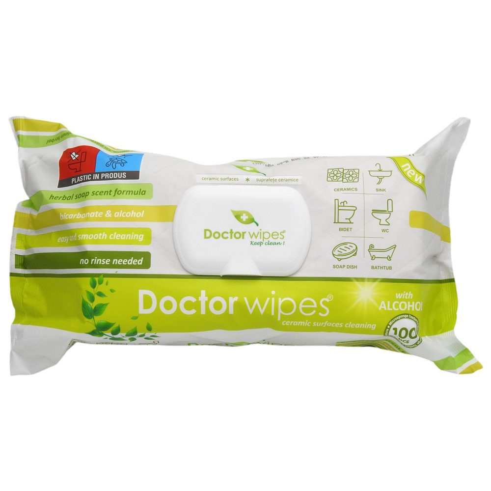 Servetele Umede, Doctor, Multisuprafete Ceramice 100 buc