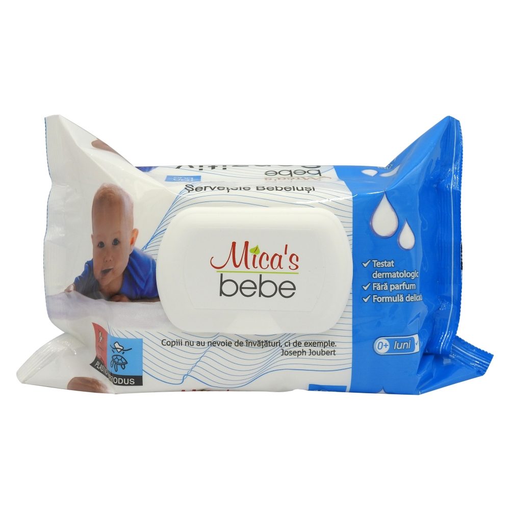 Servetele Umede, Micas, Bebelusi cu Capac 108 buc Sensitiv
