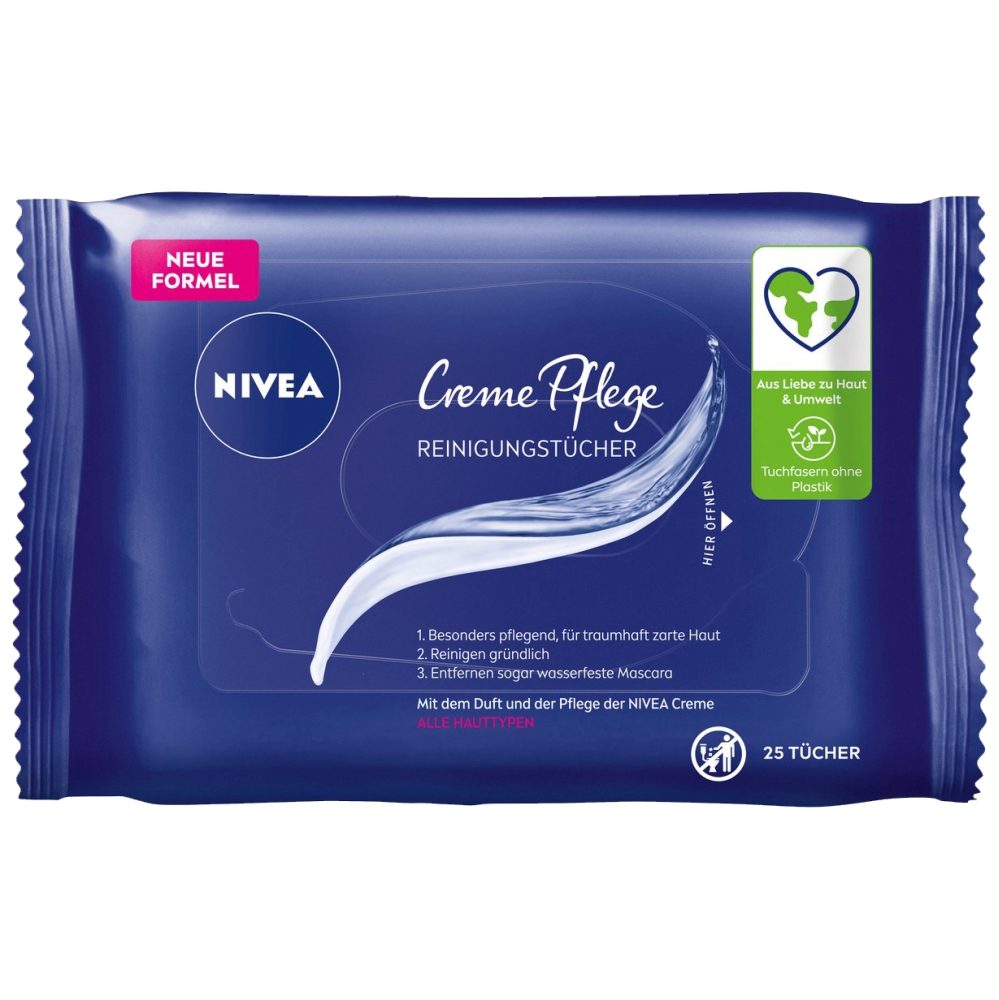 Servetele Umede, Nivea, Demachiante 25 buc Creme Care