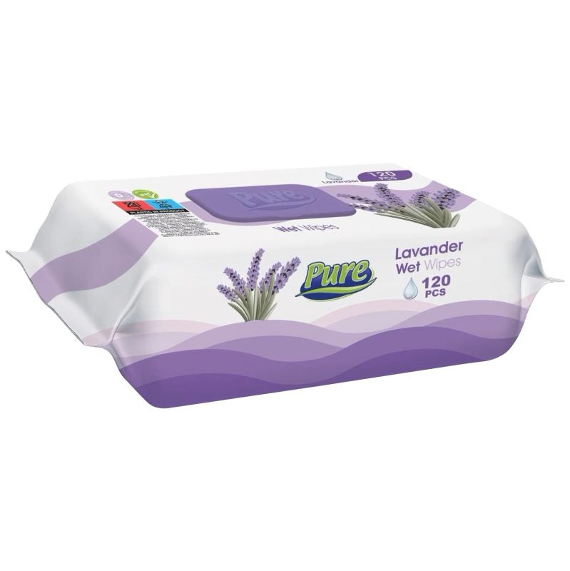 Servetele Umede, Pure, 120 buc Lavanda