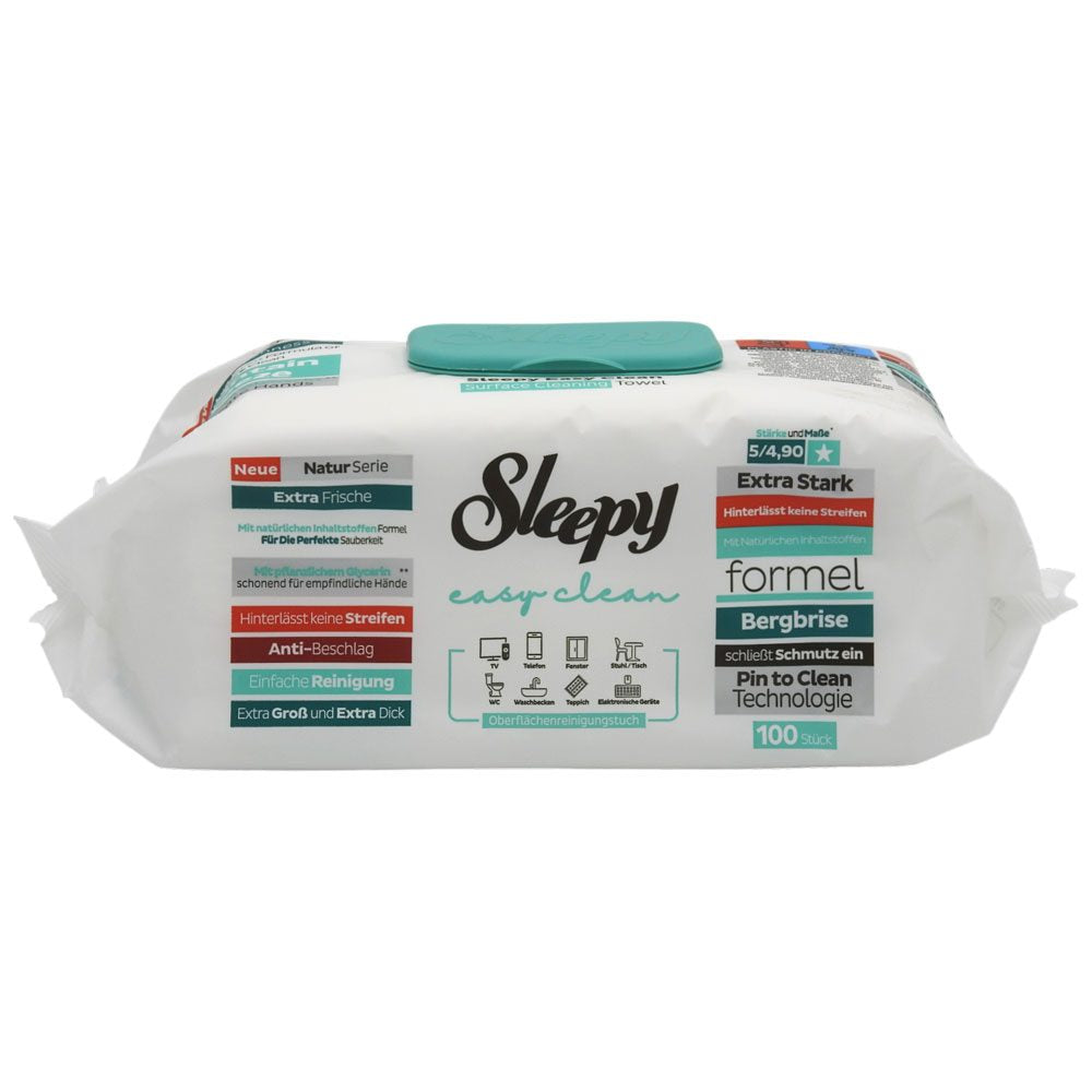 Servetele Umede, Sleepy Easy Clean, Multisuprafete 100 buc Mountain Breeze
