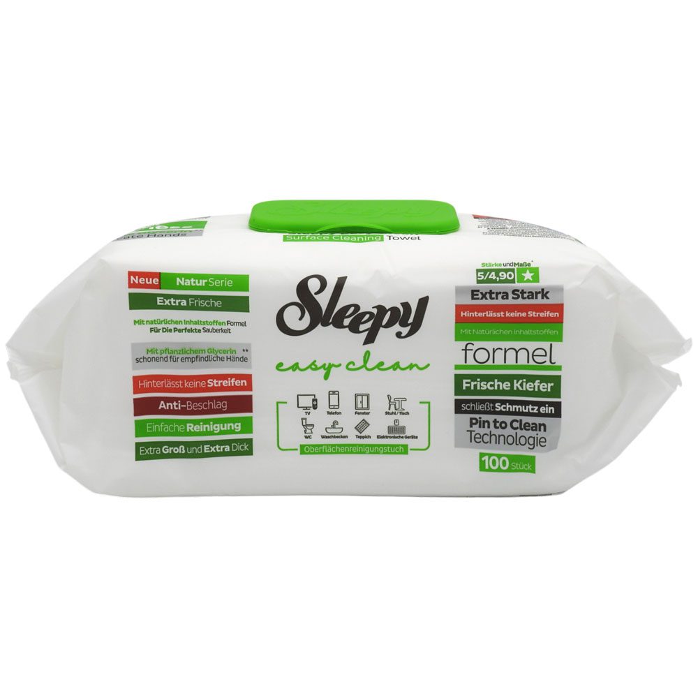 Servetele Umede, Sleepy Easy Clean, Multisuprafete 100 buc Pine Freshness