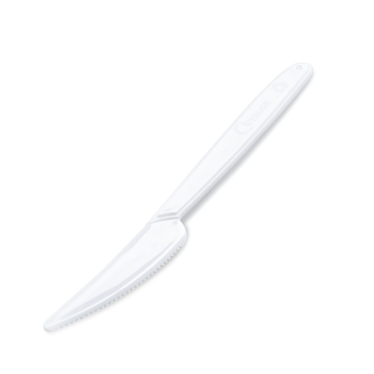Set 10 Cutite De Unica Folosinta, Plastic, 17x1.6 cm, alb