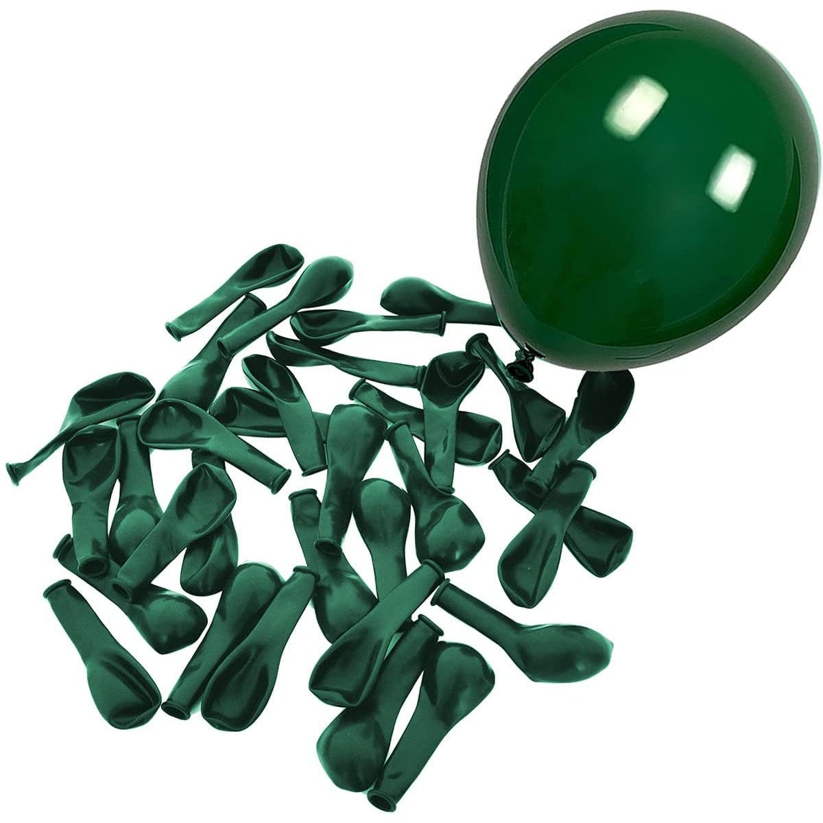 Set 12 Baloane, din Latex Standard, 13 cm, Verde Inchis