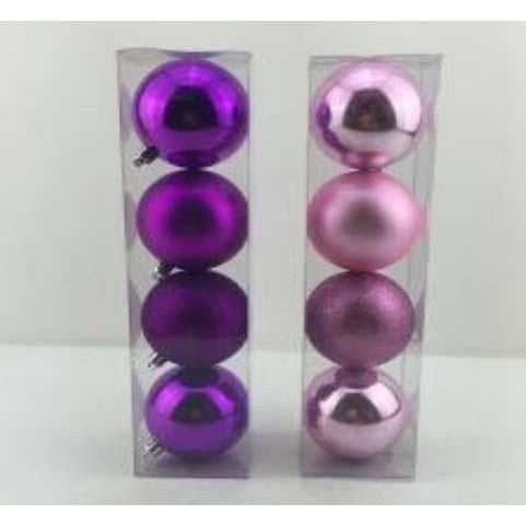Set 6 globulete mov - mat, glitter, shiny