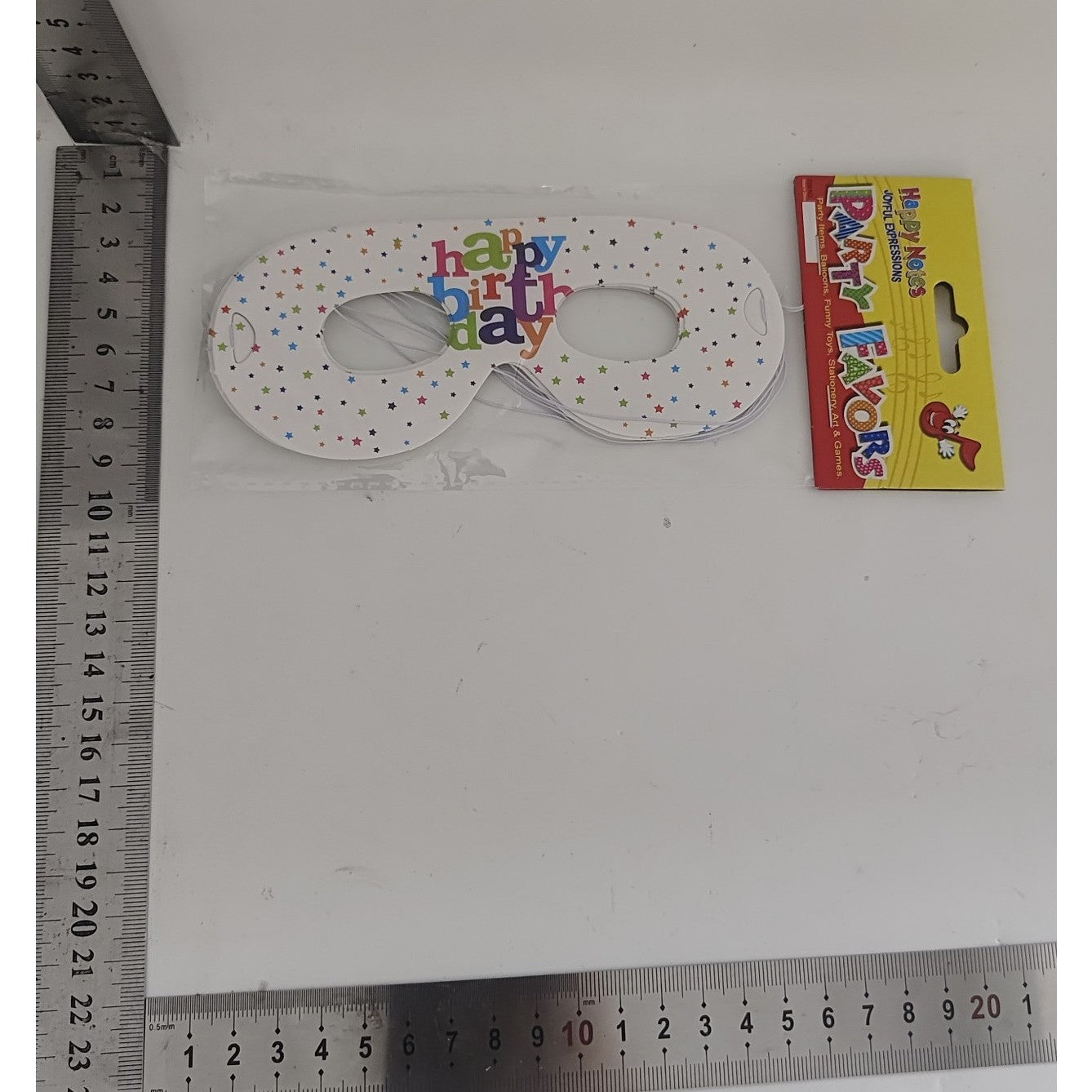 Set 6 Masti Tematice, Colectia Happy Birthday, 16 x 6.5 cm, din Carton, Multicolor