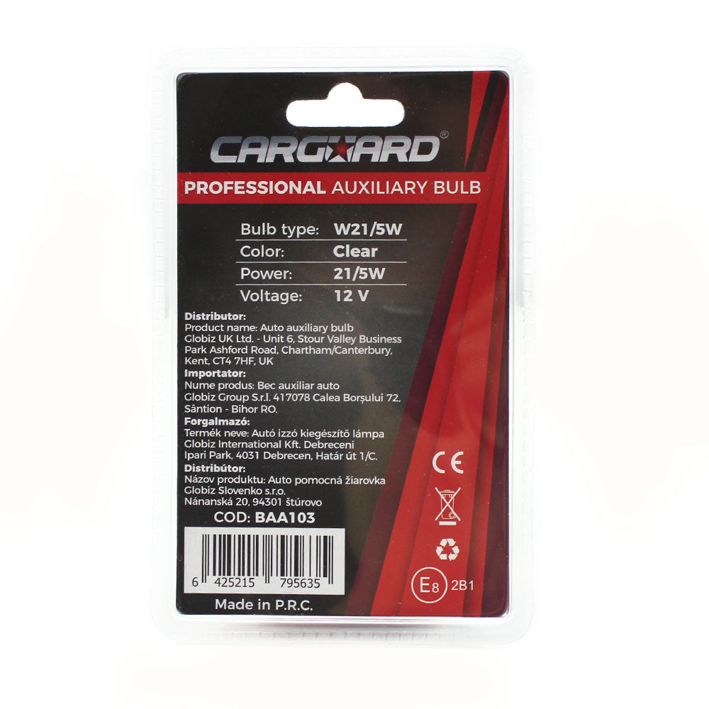 Set de 2 becuri auto W21/5W - CARGUARD