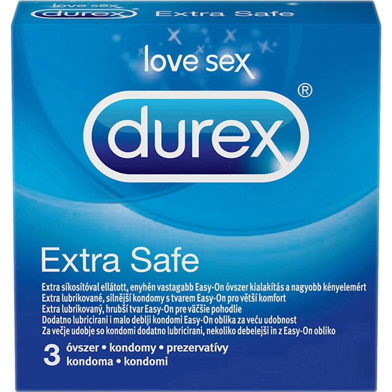 Set, Durex Prezervative 3 buc /, Extra Safe