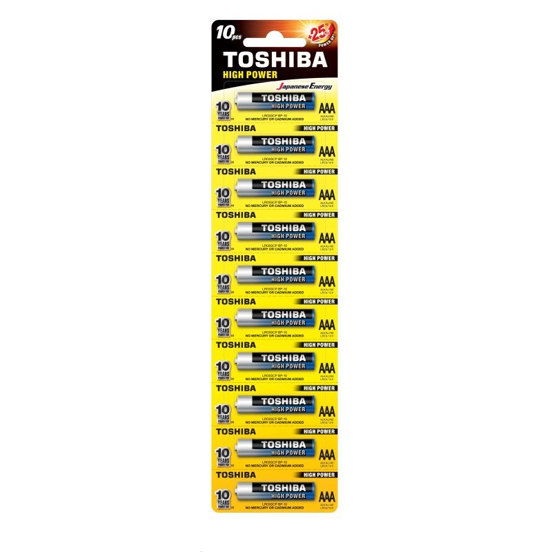 Set, Toshiba Baterii Alkaline R3 10 buc /, High Power
