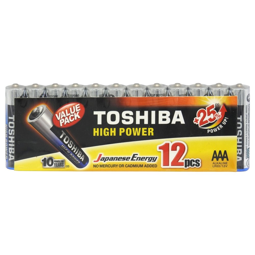 Set, Toshiba Baterii Alkaline R3 Aaa 12 buc /, High Power