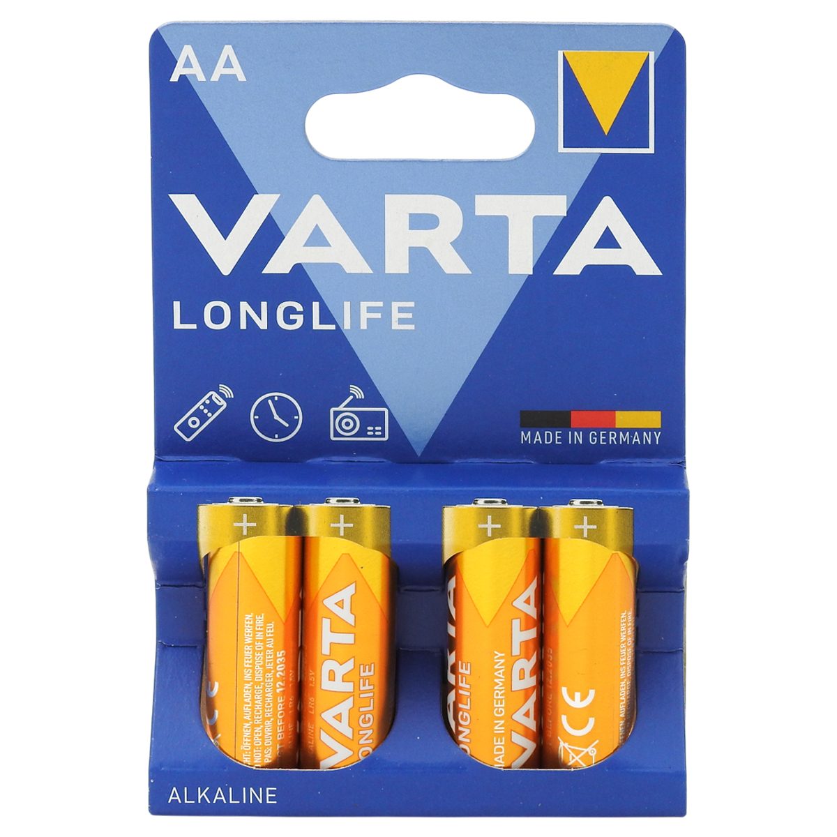 Set, Varta Baterii Alkaline Longlife Aa 4 buc /