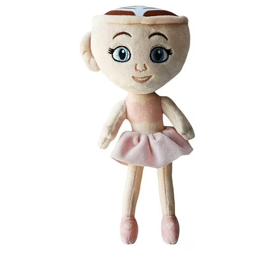 Jucarie Moale de Plus Italian Brainrot, cu Agatatoare, Model Ballerina Cappuccina, Jucarie Moale pentru Copii, 23 x 17 cm, Bej