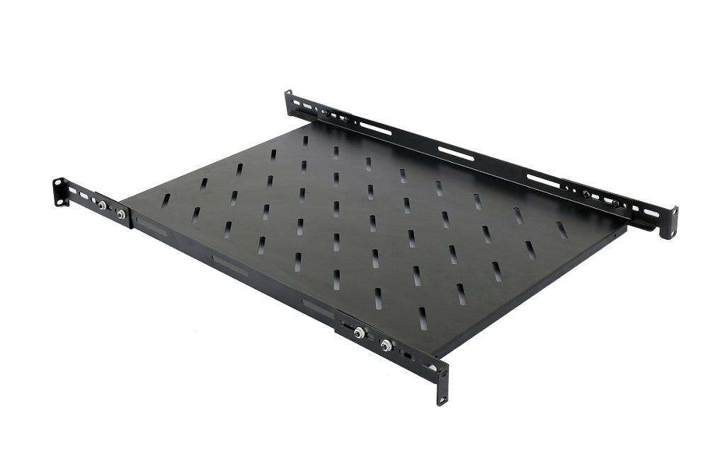 RAFT FIX SPACER 1U pentru rack 19", adancime 500mm, pt. cabinet de 800mm, cu urechi fixare, suporta capacitate ridicata, vopsea antistatic, otel 1.2mm, black, "SPSF-1U500HE-BK-03"