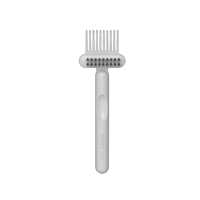 Perie pentru Curatarea Parului, din Plastic, 16 x 5 cm, Alb