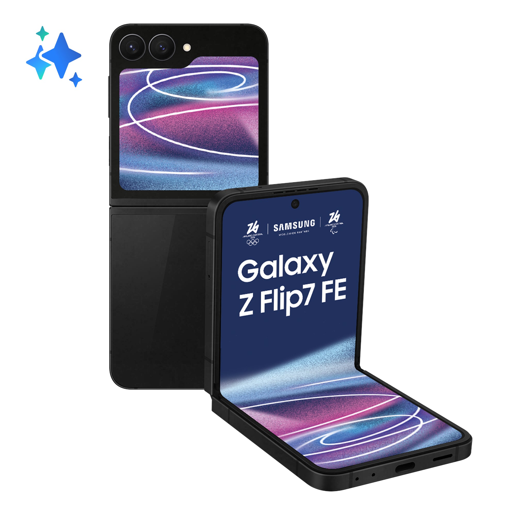 Smartphone Galaxy Z Flip7 FE 128GB 8GB RAM 5G Dual SIM Jet Black "SM-F761BZKGEUE"