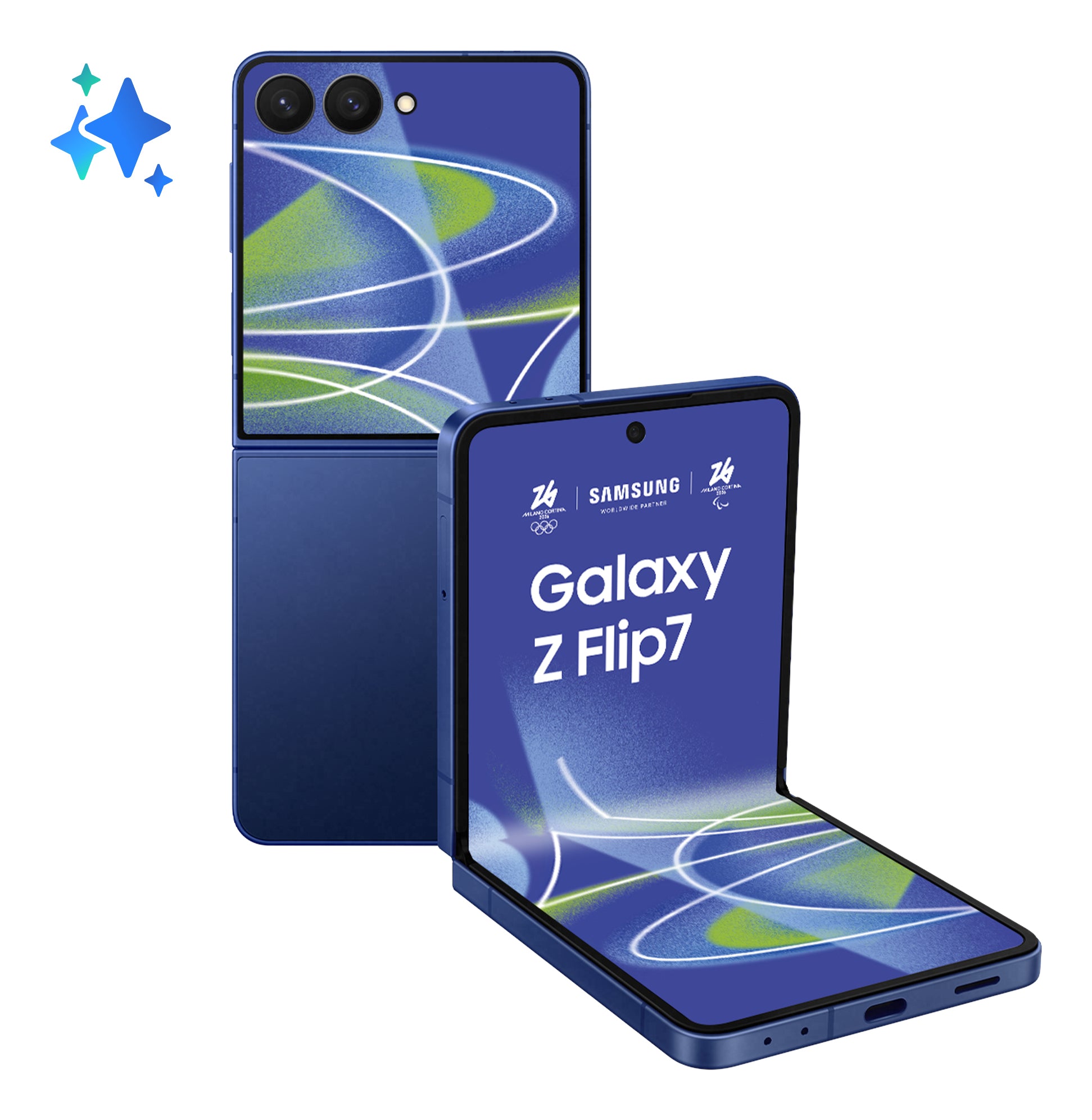 Smartphone Galaxy Z Flip7 512GB 12GB RAM 5G Dual SIM Blue Shadow "SM-F766BDBHEUE"