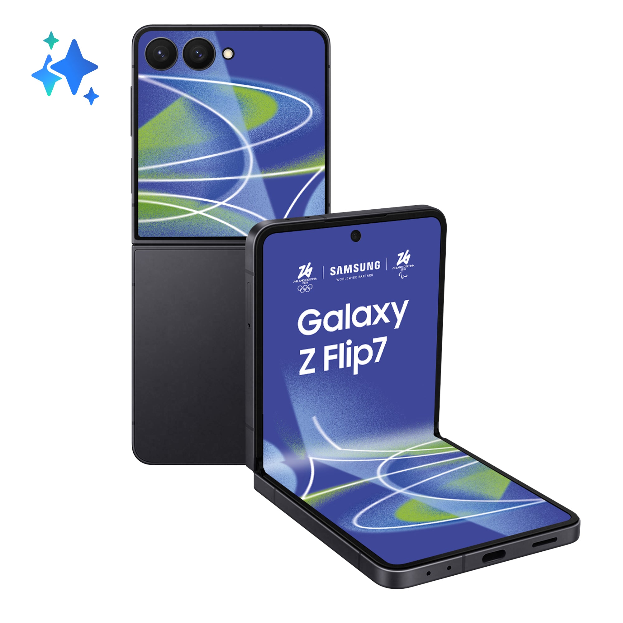 Smartphone Galaxy Z Flip7 512GB 12GB RAM 5G Dual SIM Jetblack "SM-F766BZKHEUE"