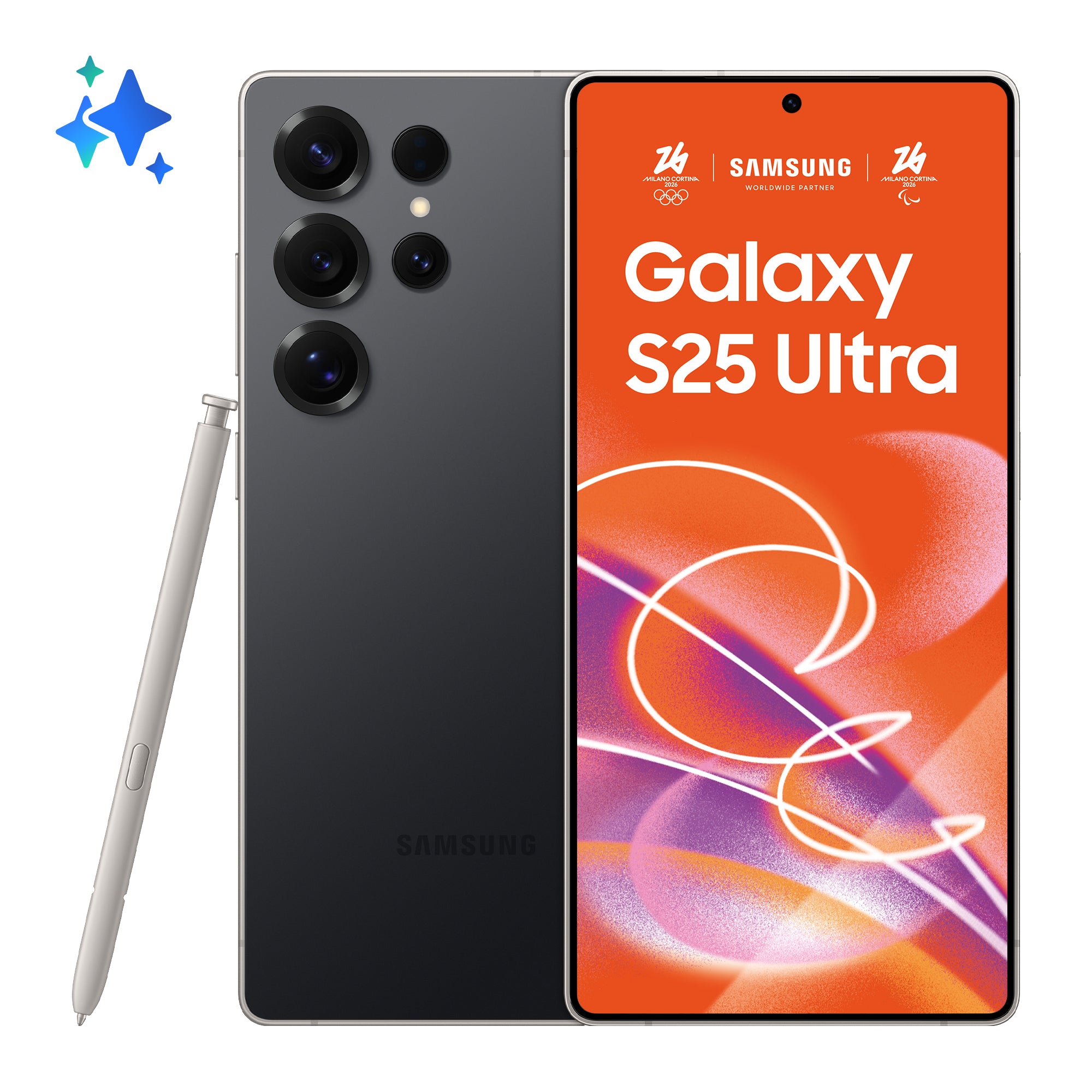 Smartphone Galaxy S25 Ultra 256GB 12GB RAM 5G Dual SIM Titanium Black "SM-S938BZKDEUE"