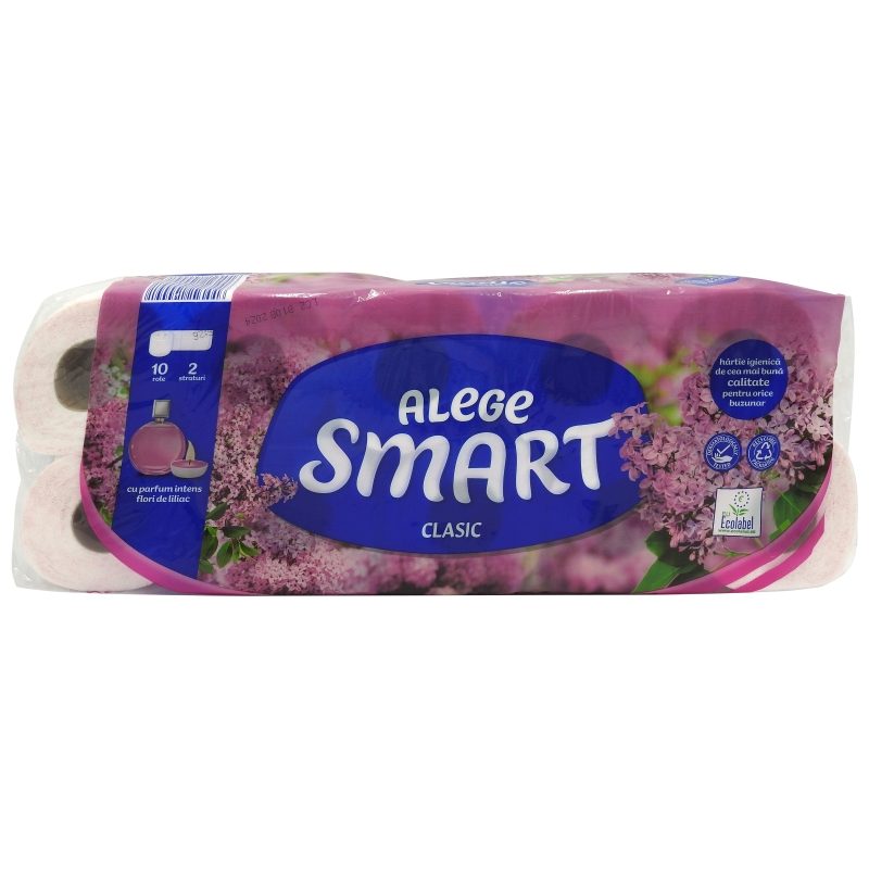 Smart Clasic Hartie Igienica 2STR 10ROLE Liliac