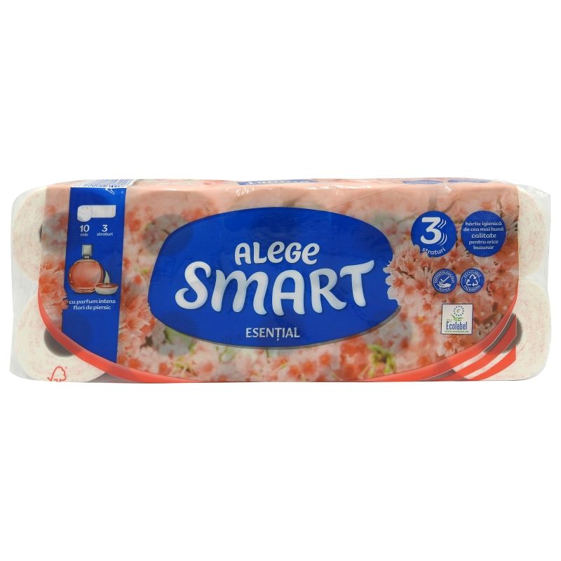 Smart Essential Hartie Igienica 3STR 10ROLE Piersica