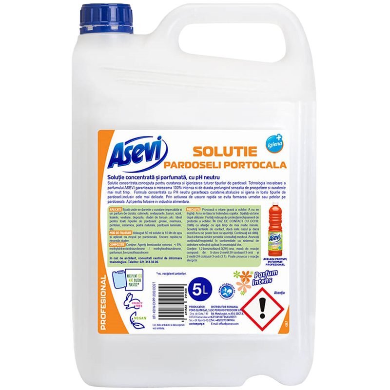 Solutie, Asevi, Pardoseli 5 L Portocala