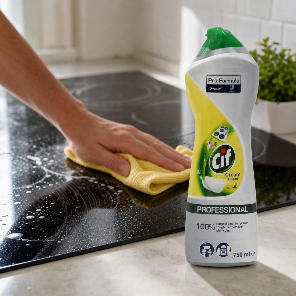 Solutie Crema de Curatare, Cif Cream, 750 ml, Universala Lemon