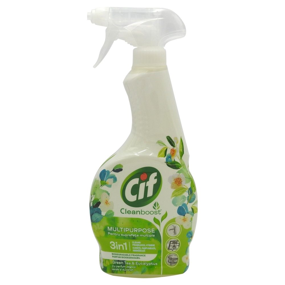Solutie, Cif, Multisuprafete 500 ml Cb Ceai Verde