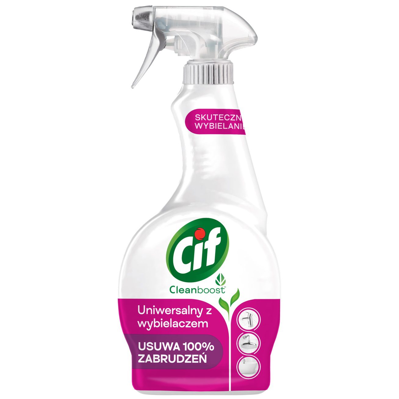 Solutie, Cif, Universala Spray 500 ml Cb Cleanboost cu Inalbitor