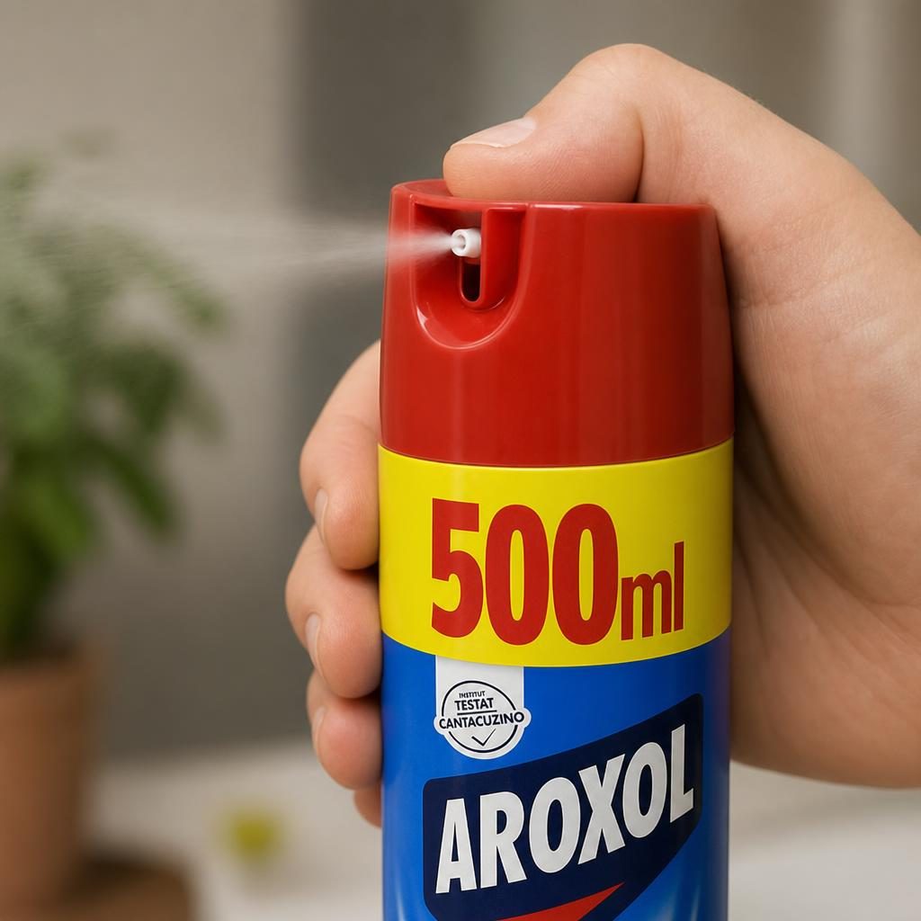 Spray Insecticid Universal, Aroxol, 500 ml Clasic cu Efect Imediat