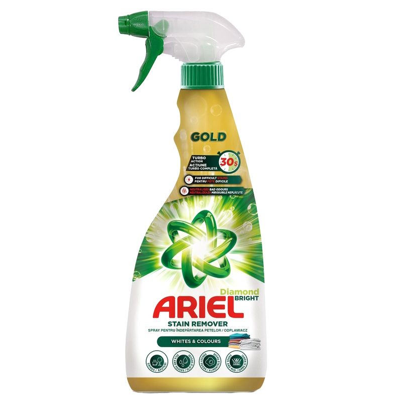 Spray pentru Pete, Ariel, 750 ml Whites si Colours Gold