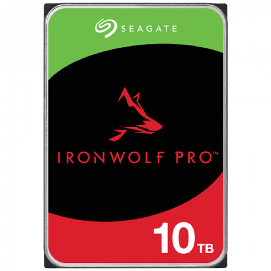 HDD NAS SEAGATE IronWolf Pro 10TB CMR 3.5", 256MB, SATA 6Gbps, 7200RPM, RV Sensors, Rescue Data Recovery Services 3 ani, TBW: 550TB, "ST10000NT001"