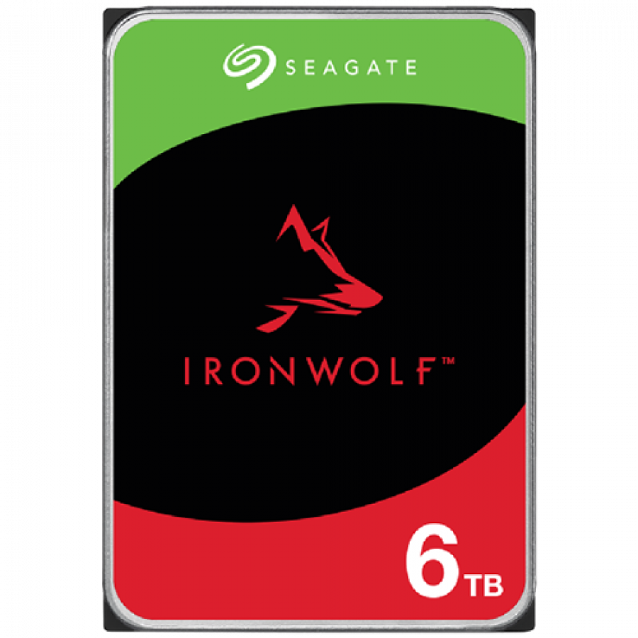 HDD Seagate HDD NAS IronWolf 6TB CMR, 3.5, 256MB, 5400RPM, RV Sensors, SATA, Rescue Data Recovery Services 3 ani, TBW: 180 "ST6000VN006"