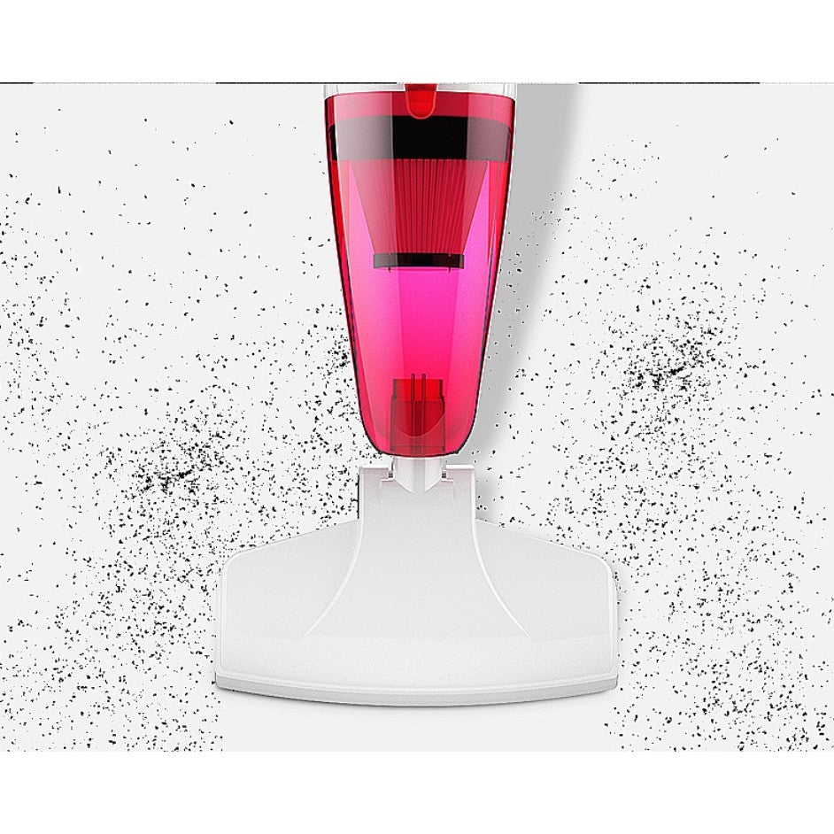 Aspirator Vertical 2in1, Flippy, Fara Sac, 2 Capete, de Mana, Filtrare Multipla, 95 x 24.5 cm, Rosu
