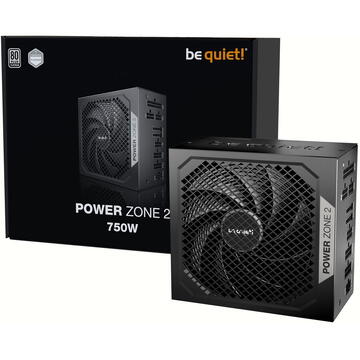 SURSA be quiet "Power Zone 2", 750W, certificare 80 Plus Platinum, LLC, SR, DC to DC, modular, fan 140mm Pure Wings 3, negru, "BP006EU"