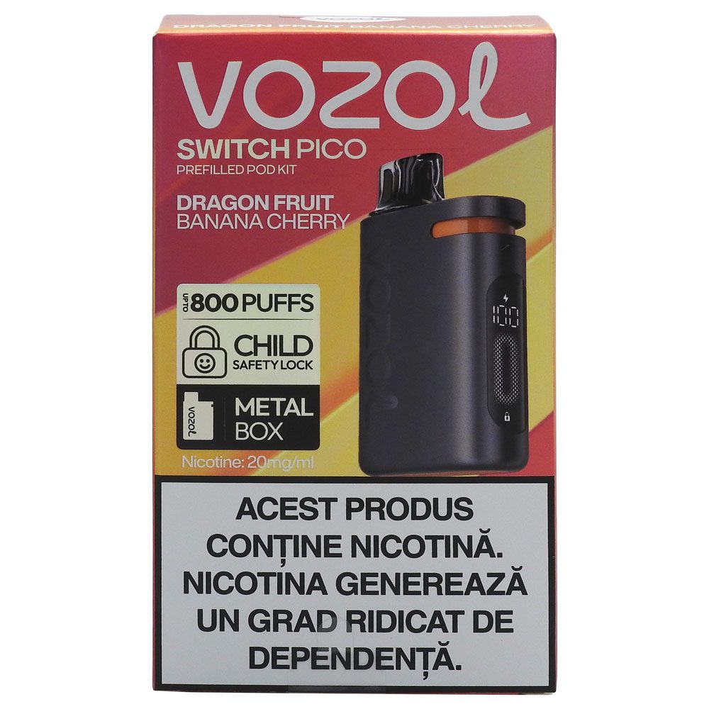 Tigara Electronica, Vozol, Switch Pico Reincarcabila Dragon Fruit Banana Cherry