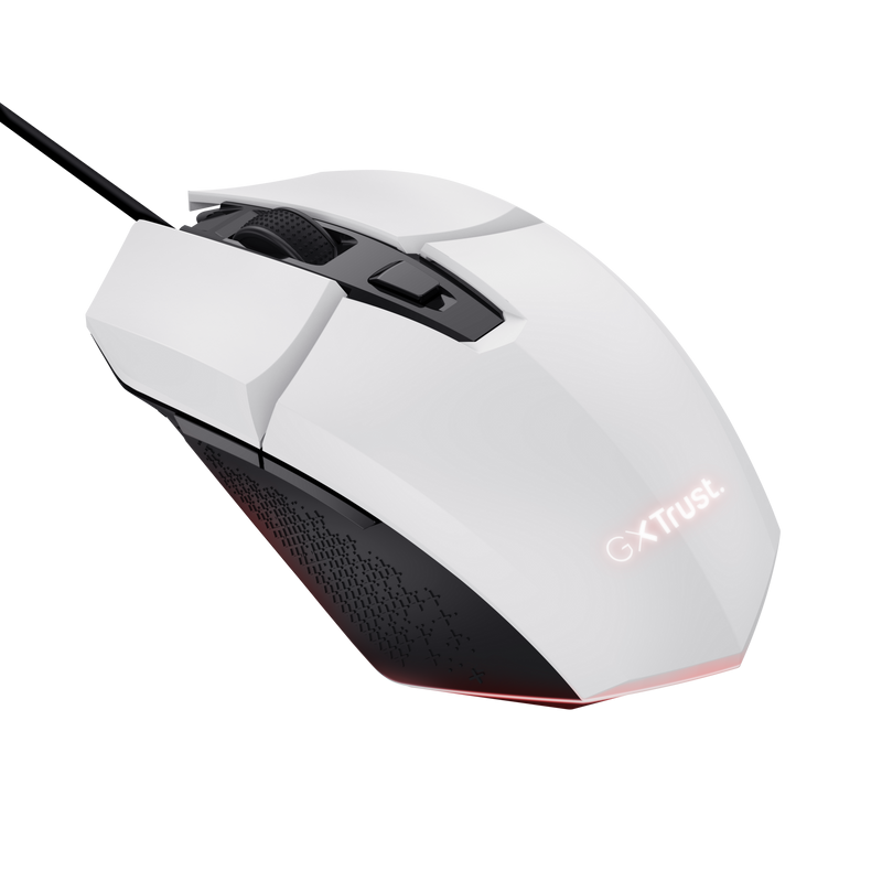 MOUSE Trust GXT109W FELOX 6400 DPI, alb "TR-25066"
