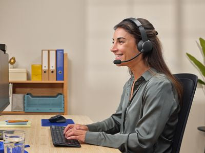 Casti Trust Ayda WS ENC, negru "TR-25463"