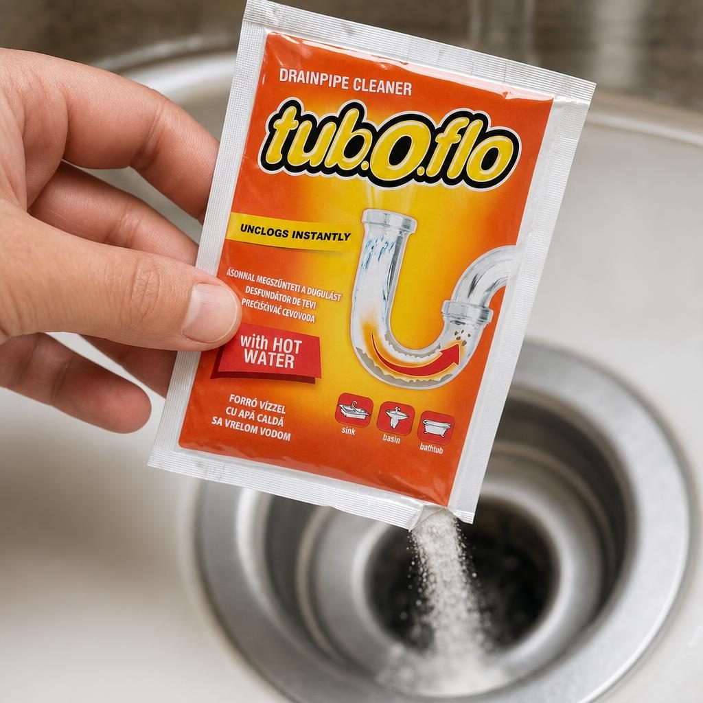 Desfundator Tevi, Tub O Flo, Apa Calda