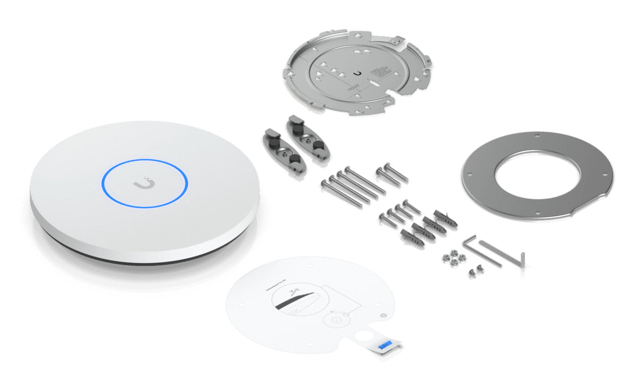 Ubiquiti U7-PRO-XG Ceiling-mounted 6-stream WiFi 7 AP with 10/5/2.5/1 GbE support, 140 sqm coverage, 300+ connected devices, Powered using PoE+, 10 GbE uplink "U7-PRO-XG"
