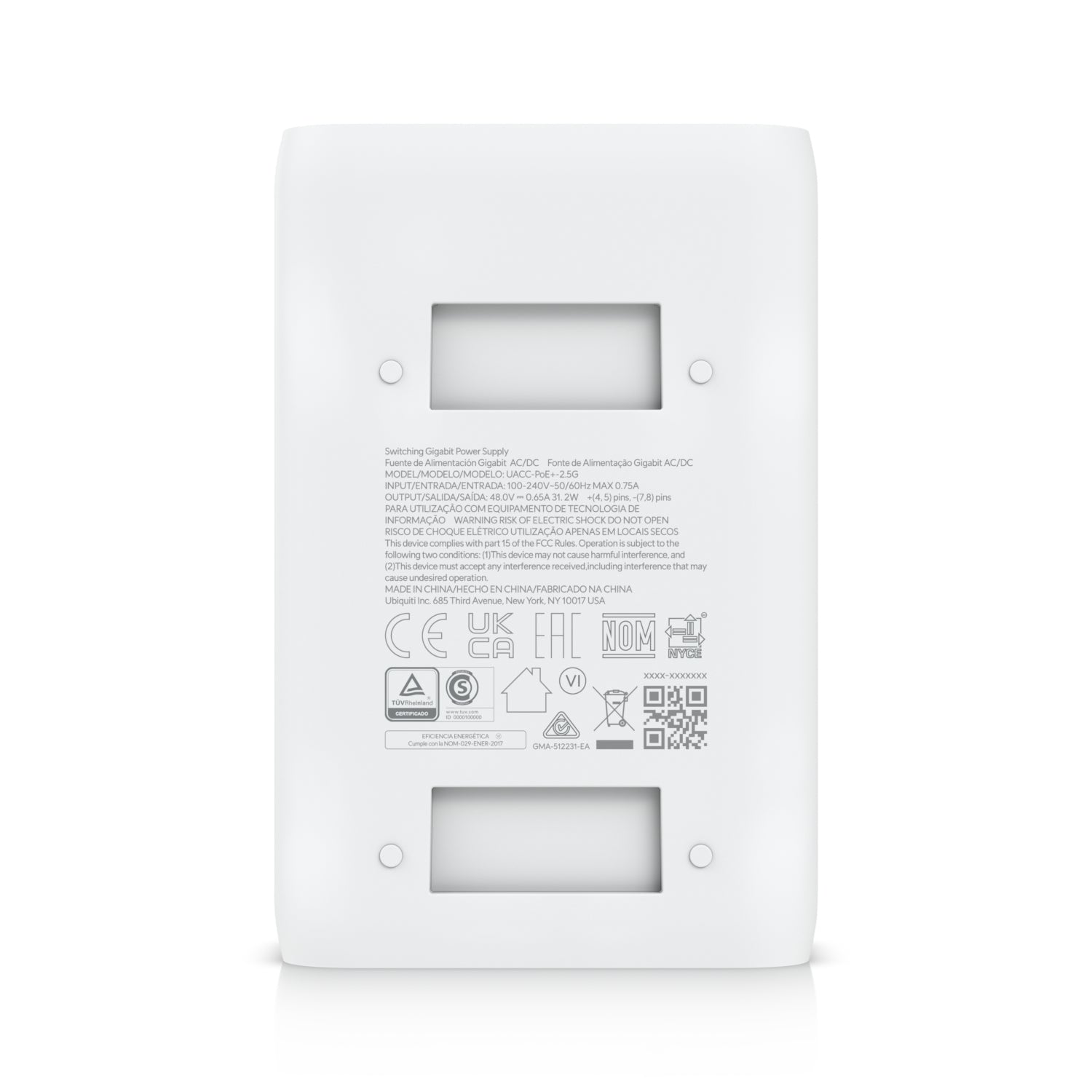 Adaptor PowerLan Injector PoE 2.5G PoE+ Adaptor, 30 W, Alb "UACC-POEPLUS-2.5G-EU"