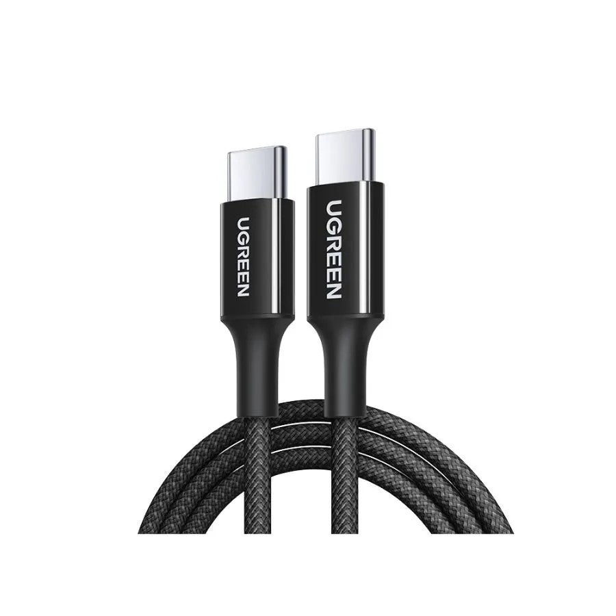CABLU alimentare si date Ugreen, "L502", Fast Charging Data Cable pt. smartphone, USB Type-C la USB Type-C 100W, 2m, braided, negru "65250"
