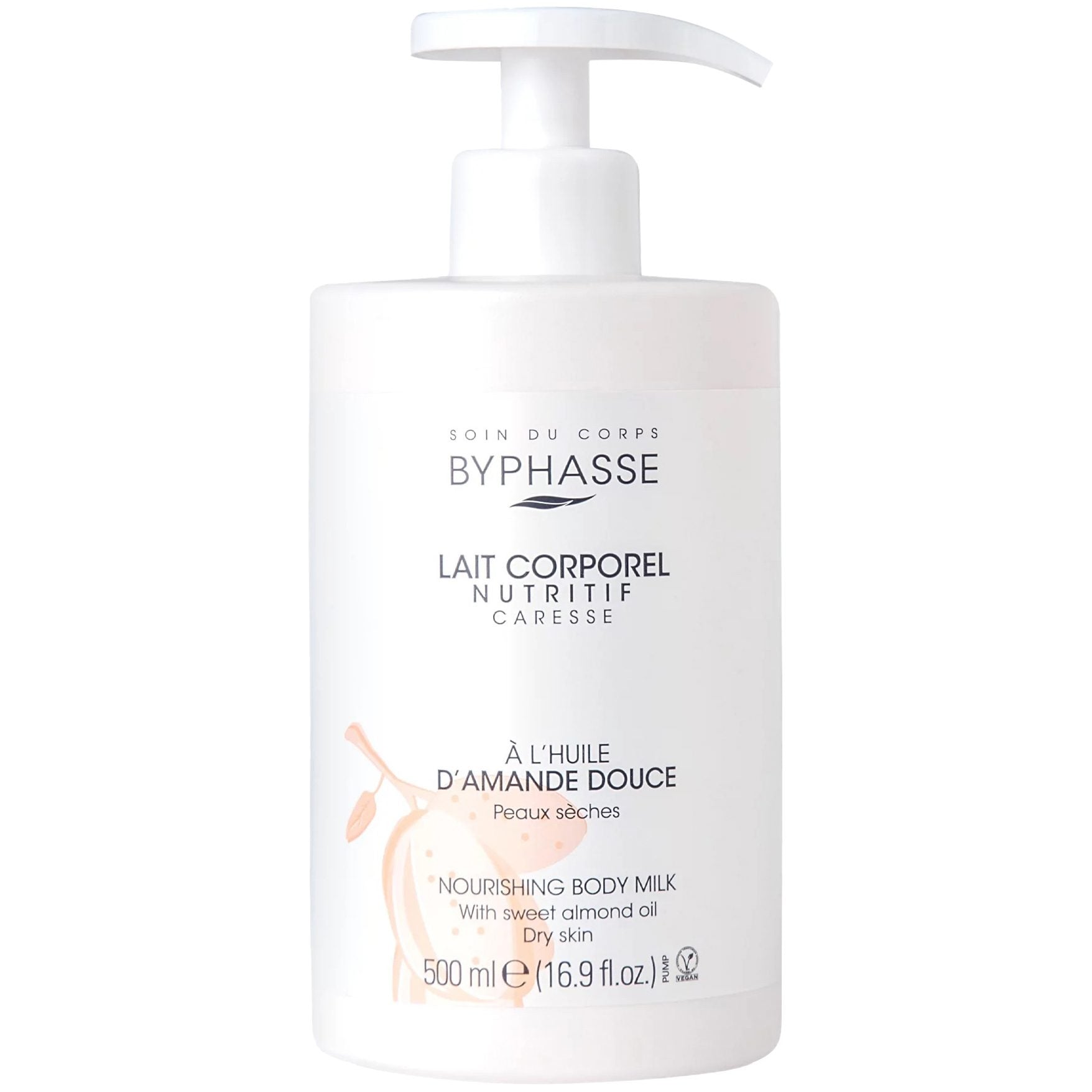 Ulei, Byphasse Lapte Corp 500 ml, de Migdale cu Pompa