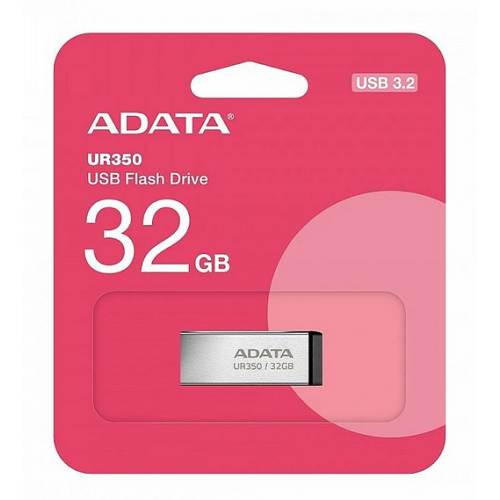 MEMORIE USB 3.2 ADATA 32 GB, carcasa metalica, gri, "UR350-32G-RSR/BK"