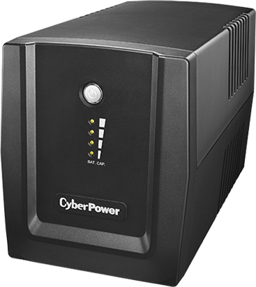 UPS CYBER POWER Line Int. cu management, LED, 2200VA/ 1320W, AVR, 4 x socket Shucko, indicatie status cu LED, 2 x baterie 12V/9Ah, Backup 70 - 95 min, incarcare 8h, conector USB, combo RJ45, "UT2200E"