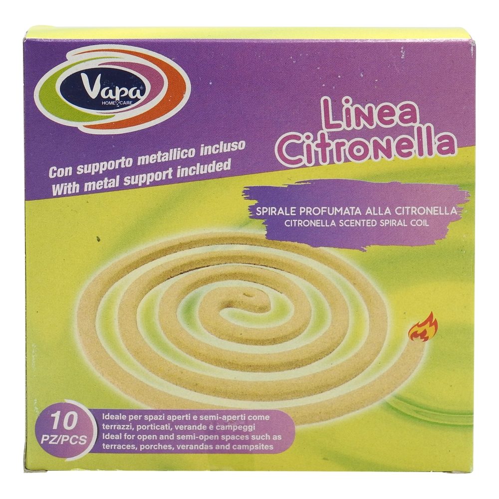 Vapa Spirale Anti Tantari 10 buc Citronela Parfumata