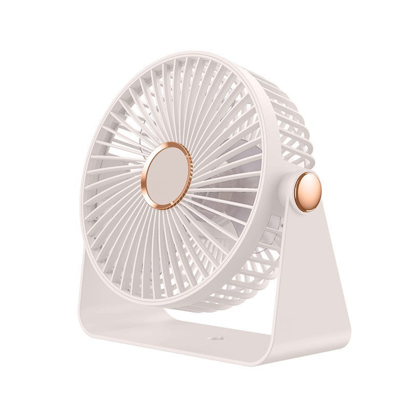 Ventilator 2in1, de Masa/de Perete, Incarcare USB, 3.7 V, 4.5 W, 1200 mAh, 17.5 x 17 x 7.6 cm, Alb