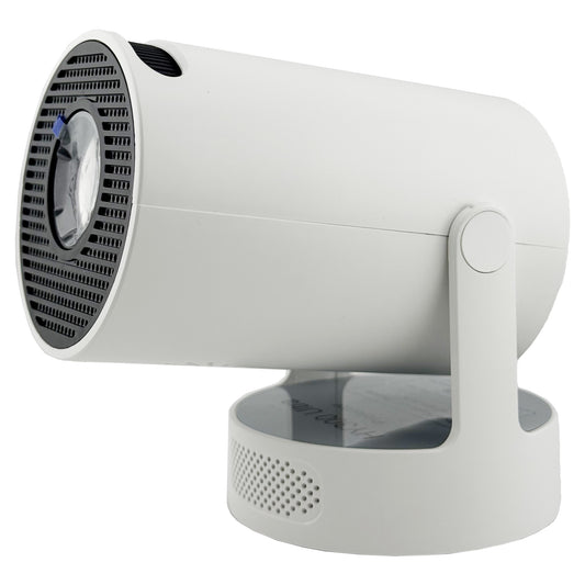 Video Proiector Portabil cilindric HY300ULTRA, Flippy, Inteligent, ULTRA HD 4K 1920 x 1080, Wireless, Compatibil cu Android/iOS, DC, 17 x 11 x 9.5 cm, Alb