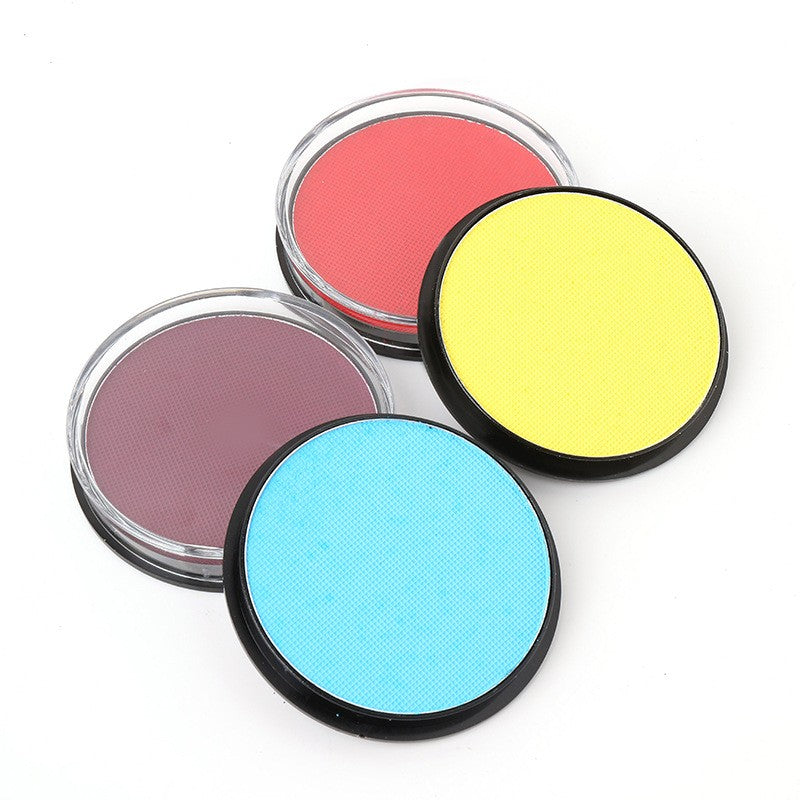 Vopsea pentru Fata si Corp, cu Pigment Fosforescent, 30 g, Activare cu Apa, Albastru Deschis