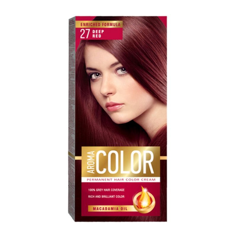 Vopsea pentru Par, Aroma Color, 27 Deep Red