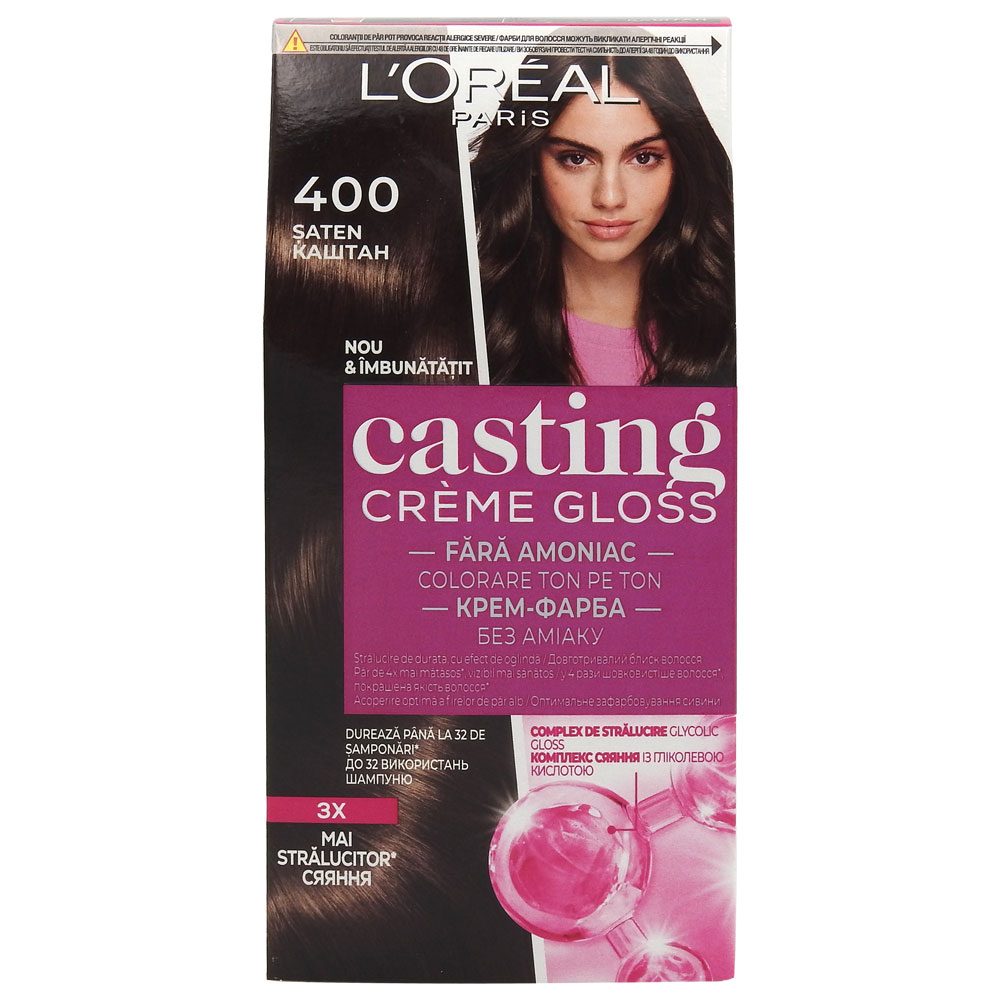 Vopsea pentru Par, Casting Creme Gloss, 400 Saten